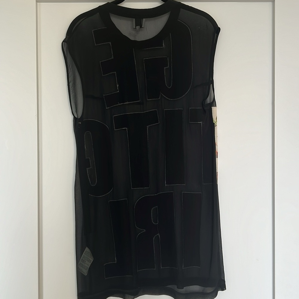 NWT 3.1 Philip Lin sheer “Get It Girl” top - Picture 3 of 3